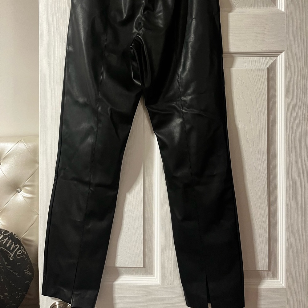 NWT Zara Black leather legging style 5427/220 size Large - Picture 4 of 8